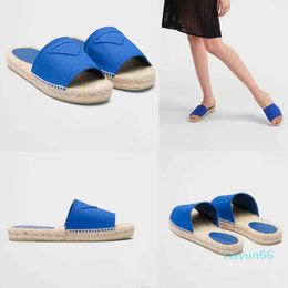 Rubber Sole Design of Canvas Sandals Made of Fabric Womens Designer Espadrilles Sandal