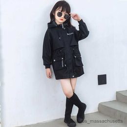 Jackets Girls Baby Style Basic Spring Autumn Winter Jackets Windbreaker Lovely Fashion Teens Overcoats Daily Kids Outwear R230812