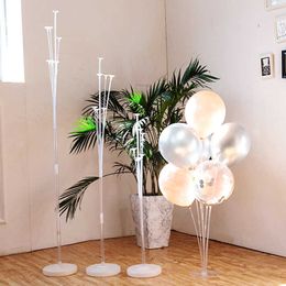 Decoration 7/10 tube balloon stand birthday balloons stick holder wedding decor baloon globos birthday decorations kids ballon