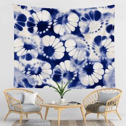 Tapestries Customizable Wall Ceiling Fabric Rug Beach Towel Home Tie Tapestry Floral Wall Hanging Geometric Tapestry