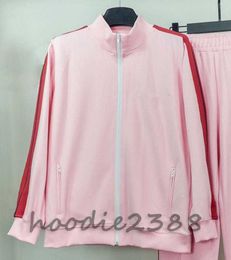 Pink and other multi-color designer men's sportswear zipper Jacket Designer PA Angel Women's embroidered alphabet sportswear casual sportswear