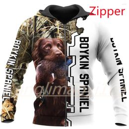 Men's Hoodies Spri2023 Fashion Men Hoodie Animal Duck Hunting 3D Printed Harajuku Sweatshirt Unisex Casual Pullover Zip Sudadera Hombr