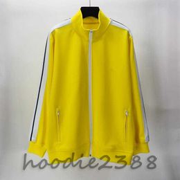 Yellow and other multi-color scheme Designer men's sportswear zipper jacket Designer PA Angel Women's embroidered alphabet sportswear casual sportswear