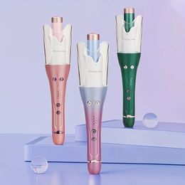 Portable Automatic Curling Stick with Negative Ion Perm for Big Waves & Big Curly Bangs - Small Splint Hair Curler Rotating Wand