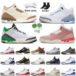 Basketball Shoes Jumpman 3 Women Men Palomino 3s Mars Stone Washington Wizards White Cement Court Purple Cool Grey Lucky Green Fire Red Sports Sneakers Trainers 36-47
