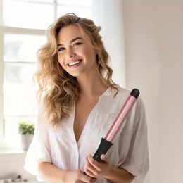 Professional 25mm Curling Iron with Hair Clips and Gloves - Create Stunning Curls and Waves with Ease