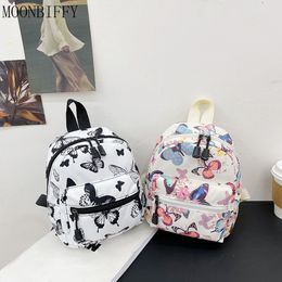 School Bags Mini Women Backpacks Trend Nylon Female Bag Animal Printing Small Feminina Backpack School Bags for Teen Girls Knapsack 230811