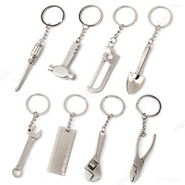 Keychains Simulation Hardware Tool Keychain Metal Spanner Keyring Bag Pendant Car Key Chains Keyfob Gift For Men Women Friend
