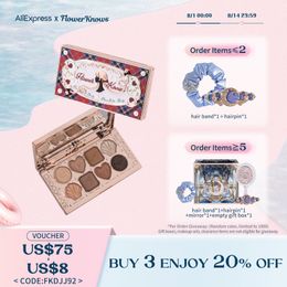 Eye Shadow Flower Knows Chocolate WonderShop Eyeshadow Palette 8Color Makeup Cosmetics p230812