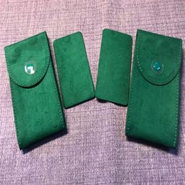 New style Green boxes 2 Authentic service Velvet travel Pocket watch Pouches335a
