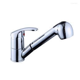 Bathroom Sink Faucets Kitchen Faucet With Pull Down Sprayer Single Hole Deck Mount Handle