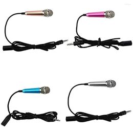 Microphones 4 Pieces Wired Microphone 3 5mm Phone Music Mic Entertainment Meeting