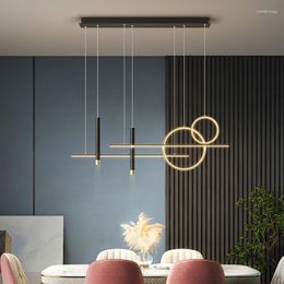 Chandeliers Minimalist Dining Room Pendant Lamp Simple Modern Creative Personality Nordic Light Luxury Bar Led