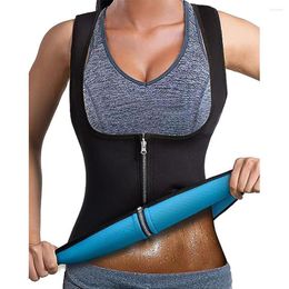 Racing Jackets Women Neoprene Sauna Body Shaper Sweat Vest Waist Trainer Sleeve Spa Slimming Workout Top For Grown-ups