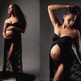 Sexy Maternity Dresses For Photo Shoot Lace Pregnancy Dress Photography Prop Gown Dresses For Pregnant Women Clothes