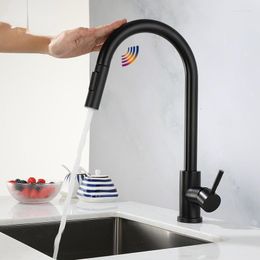 Kitchen Faucets Smart Touch Faucet Sensor Water Taps Sink Rotate Mixer