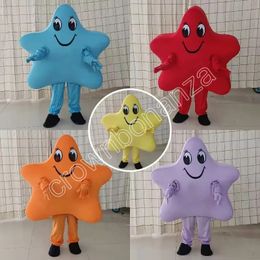 High Quality Cute Five Point Star Mascot Costume Walking Halloween Suit Large Event Costume Suit Party dress