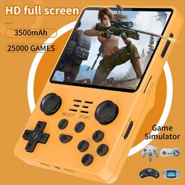 Portable Game Players Retro portable mini handheld video game console 3.5-inch color LCD children's color game console with 25000 games 230812