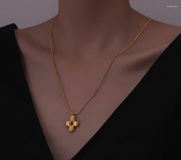 Chains Simple Necklaces Daily Cross Pendant Chain Titanium Steel Necklace For Women Fashion Jewellery