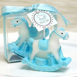 Candles 30pcs/lot Rocking Horse Candle Favours For Baby Shower Kids Birthday Gifts Baptism Keepsake Event Anniversary Favours