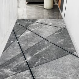 Carpet Nordic Style Design Mat Living Room Kitchen PVC Silk Loop Bath Indoor Outdoor Entrance Home Door 230812