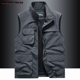 Men's Vests Camping Fishing Vests For Men Outdoors Tactical Webbed Gear Sports Man Motorcycle Vest Men's Jackets Big Size Clothes Coat Work 230812