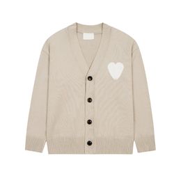 AM Designer sweater love heart A woman lover cardigan knit v round neck high collar womens fashion letter long sleeve clothing pullover