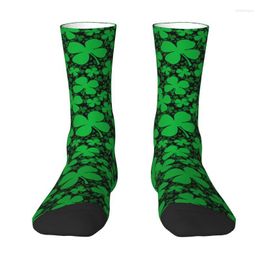 Men's Socks Shamrock Field Mens Crew Unisex Fun Irish St Patrick Day Spring Summer Autumn Winter Dress