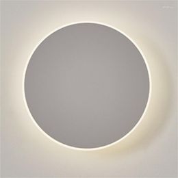 Wall Lamp Nordic Simple Round LED Outdoor Waterproof IP65 Villa Yard Corridor Hallway Entry Decor Light 7/10W