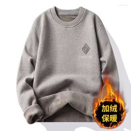 Men's Sweaters Sweater One Piece Velvet Round Neck Knit In Autumn And Winter With Thickened Loose Spring Autum