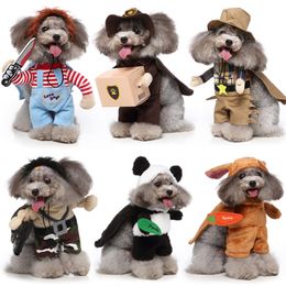 Dog Apparel Funny Dog Clothes Dogs Cosplay Costume Halloween Comical Outfits Pet Clothing Set Pet Cat Festival Party Clothing for Small Dogs 230812