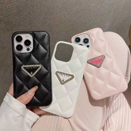 Cases Beautiful iPhone 14 Phone 13 Pro Max Luxury Brand P Leather Purse 14promax 13promax 12promax 11promax14pro 13pro 12pro 11pro 12 11 mini Case with Packing