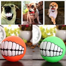 1pc Rubber Dog Toys Squeaky Cleaning Tooth Dog Chew Toy Small Puppy Toys Ball Bite Resistant Pet Supplies Petshop Diameter 7cm