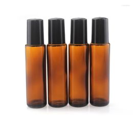 Storage Bottles 15ml Empty Brown Roll On Glass Bottle Travel Portable Roller Ball Essential Oil Liquid Container