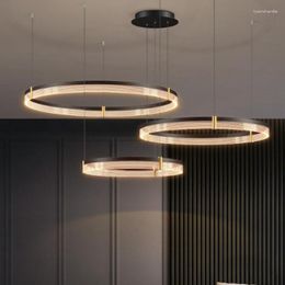 Chandeliers Simple Led Living Room Chandelier Modern Personality Bedroom Dining Ceiling Lamp Luxury Smart Interior Decoration Lamps