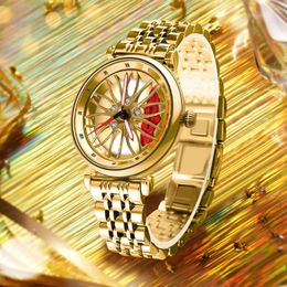 Wristwatches Watch Women Brand Fashion Wristwatch Quartz Watches Luxury Waterproof Fully With Luminous Wheel Reloj De Mujer