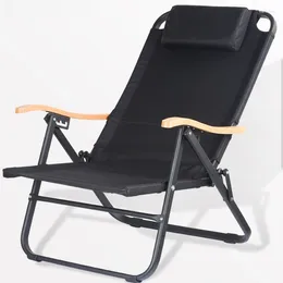 Camp Furniture Leisure Camping Chair Four Gear Adjustment Folding Comfortable Back Beach Chairs Aluminum Alloy Material Outdoor
