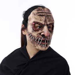 Party Masks Ultralight Cosplay Scary Creepy Devil Horror Broken Mouth Demon Horrible Halloween Mask Full Face Costume Props Carnival Party 230812