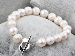 Bangle Handmade Knotted Strands Bracelet Natural 8-9mm White Freshwater Pearl 20cm For Women Jewellery Fashion Gift