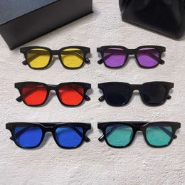 Quan Zhilong's men's Colour square Sunglasses Women's same Korean fashion trend glasses