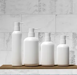 Storage Bottles 260/300/400/500ml 25pcs Plastic Lotion Pump Bottle White Shampoo Shower Gel Dispenser Body With