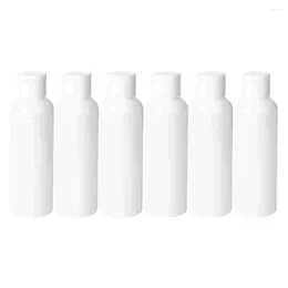 Storage Bottles 6 Pcs Travel Toiletries Squeeze Type Bottle Empty Sub Lotion Plastic Cosmetics Home Reusable
