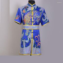 Ethnic Clothing Traditional Chinese Wushu Sequin Tai Chi Uniform Kungfu Outfits Stage Performance Suits Martial Arts Costume FF3770