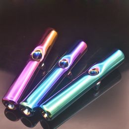 Nano-plating Smoking Blown Glass Hand Pipes Steamrollers Thick Pyrex Glass Spoon Pipes Bowl Pipe Unique Pot Pieces 2pcs