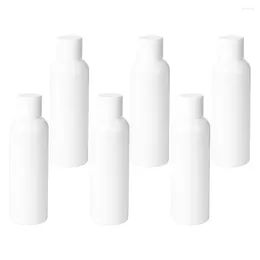 Storage Bottles 6 Pcs White Makeup Squeeze Type Bottle Cosmetics Travel Durable Empty Sub Home