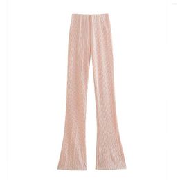 Women's Two Piece Pants Ladies European And American Wind Crushed Ice Silk Of Tall Waist Leisure Trousers 5584374 800