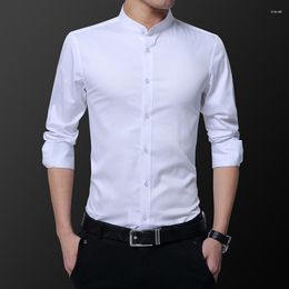 Men's Casual Shirts Social And Blouses Summer Solid Colour High Quality Half Sleeve Slim Fit Business Dress Shirt For Men Clothing