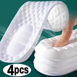 Shoe Parts Accessories 4Pcs Sports Shoes Insoles Super Soft Running Insole for Feet Shock Absorption Baskets Sole Arch Support Orthopaedic Inserts 230812
