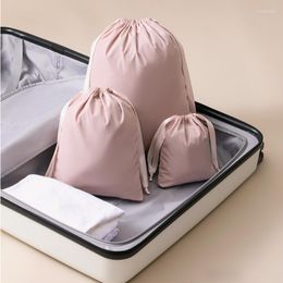 Storage Bags 3 Set Travel Packing Cubes Luggage Organizers Lightweight Suitcase Drawstring Waterproof Portable Clothes Organizer