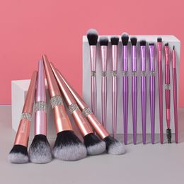 Makeup Tools Karsyngirl 15Pcs Ultra Soft Colourful Brushes Set Powder Foundation Contour Blush Highlighter Concealer Eyeshadow Brush 230812